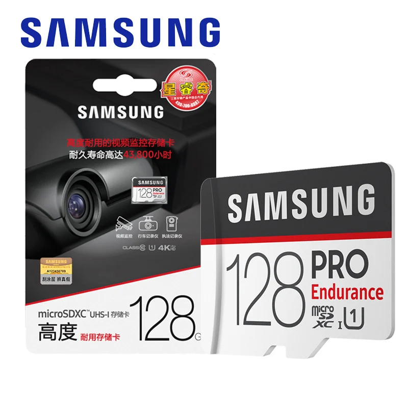 Новый продукт 100% оригинальные карты памяти SAMSUNG 64 Гб PRO Endurance U1 128 ГБ класс 10 карта