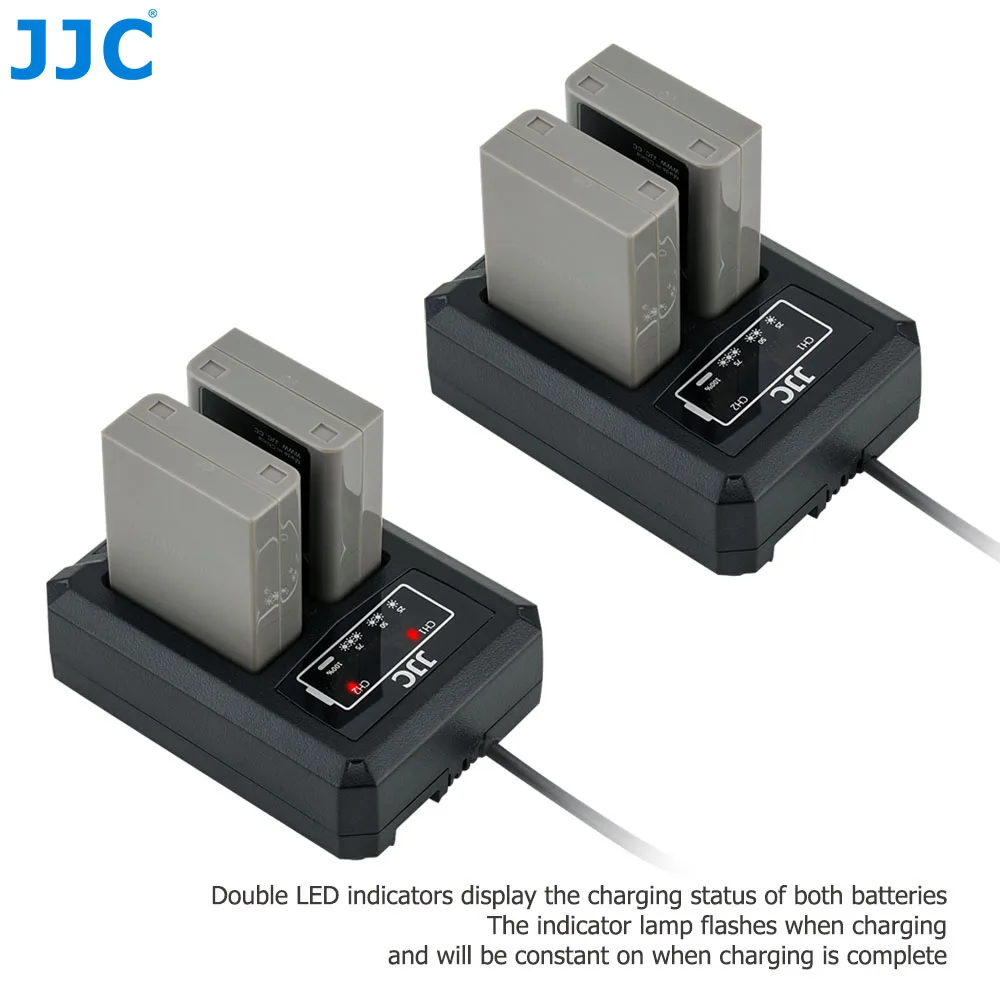 JJC двойное зарядное устройство для камер для Olympus BLN-1 JJC B-BLN1 USB порт с удлинителем 2,5 часов время зарядки