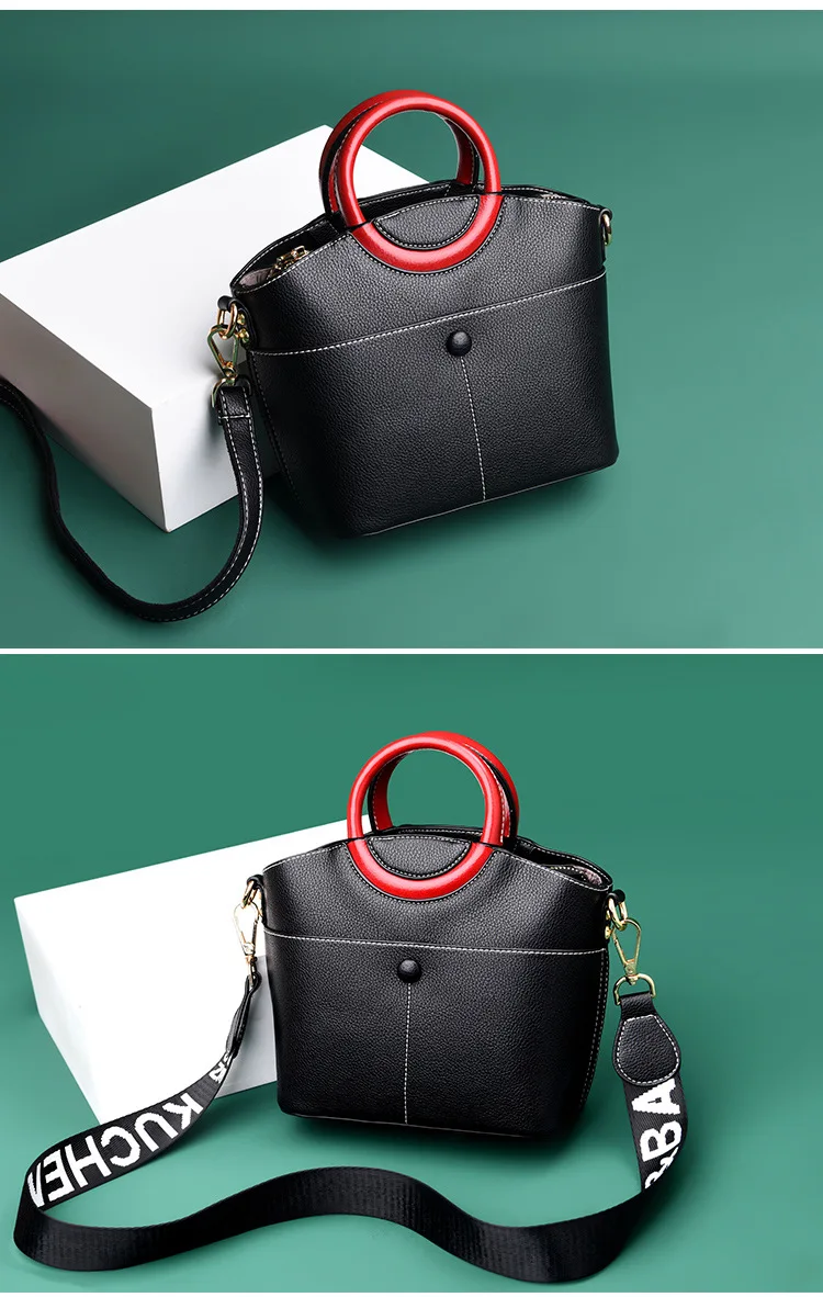 Высокое качество модные простые плеча CrossBody сумки Для женщин Натуральная кожаные сумочки основа сумка Для женщин сумки