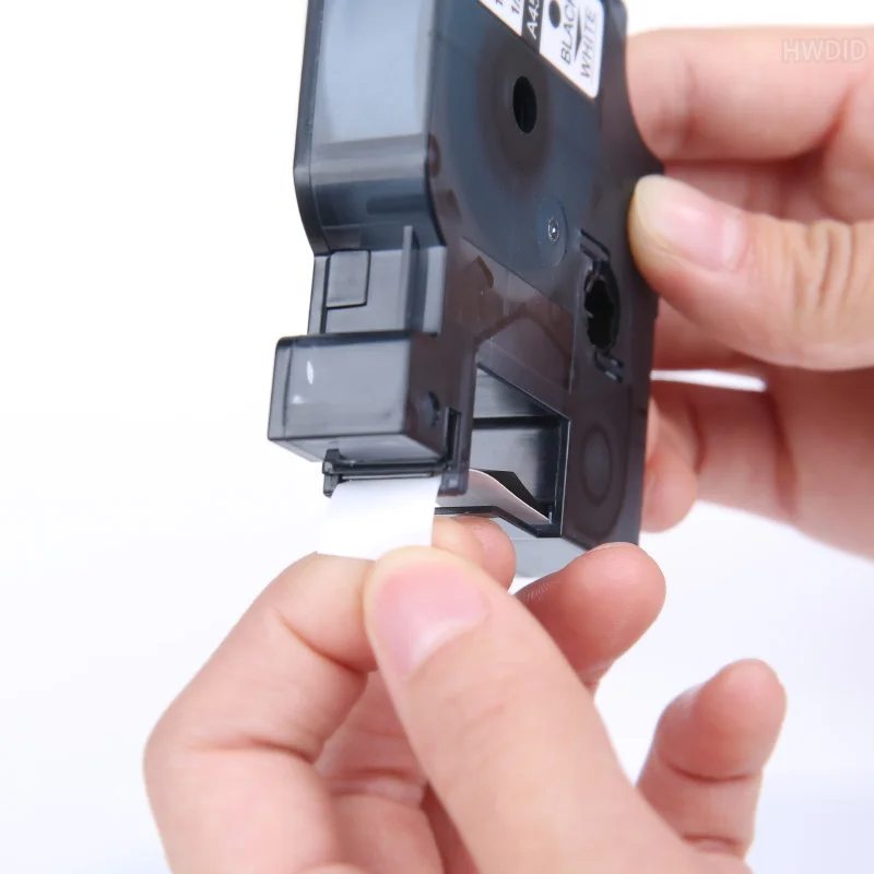 HWDID 45013 Замена кассеты для Dymo D1 производитель этикеток/Лента Черная на белой ленте