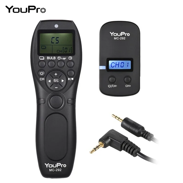 E3 YouPro MC-292 DC0/DC2/N3/S2/E3 2,4G беспроводной пульт дистанционного управления ЖК-Таймер спуска затвора каналы для Canon sony Nikon Fujifilm и т. Д - Цвет: E3