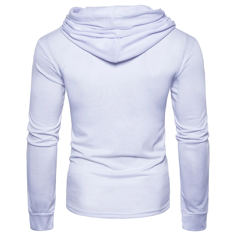 Толстовка с капюшоном однотонная высоким горлом Диагональной молнией размер S-2XL