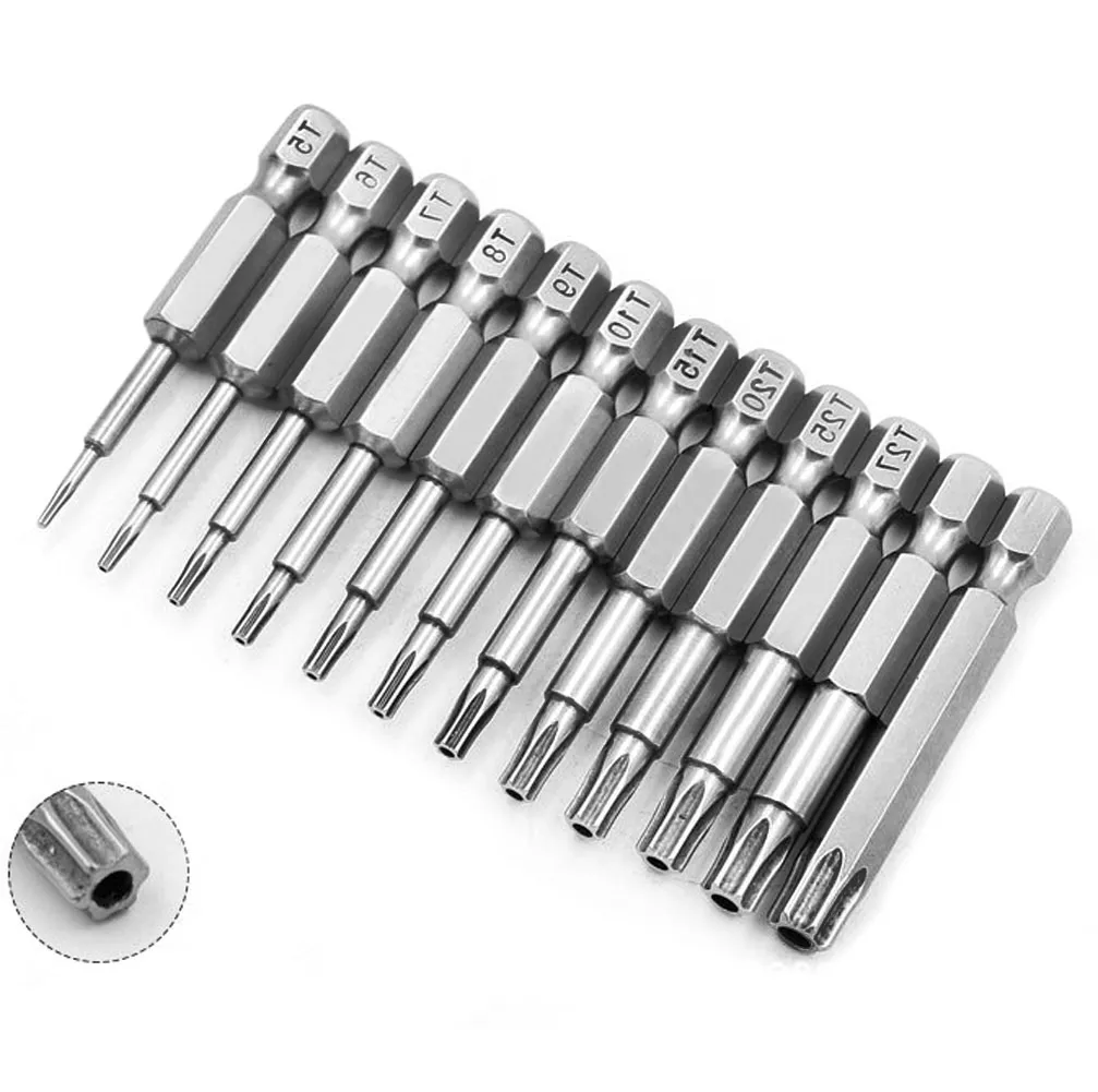12 шт. Набор бит для отвертки 50 мм 6 35 мм|screwdriver bits set magnetic|torx screwdriver setscrewdriver bit |