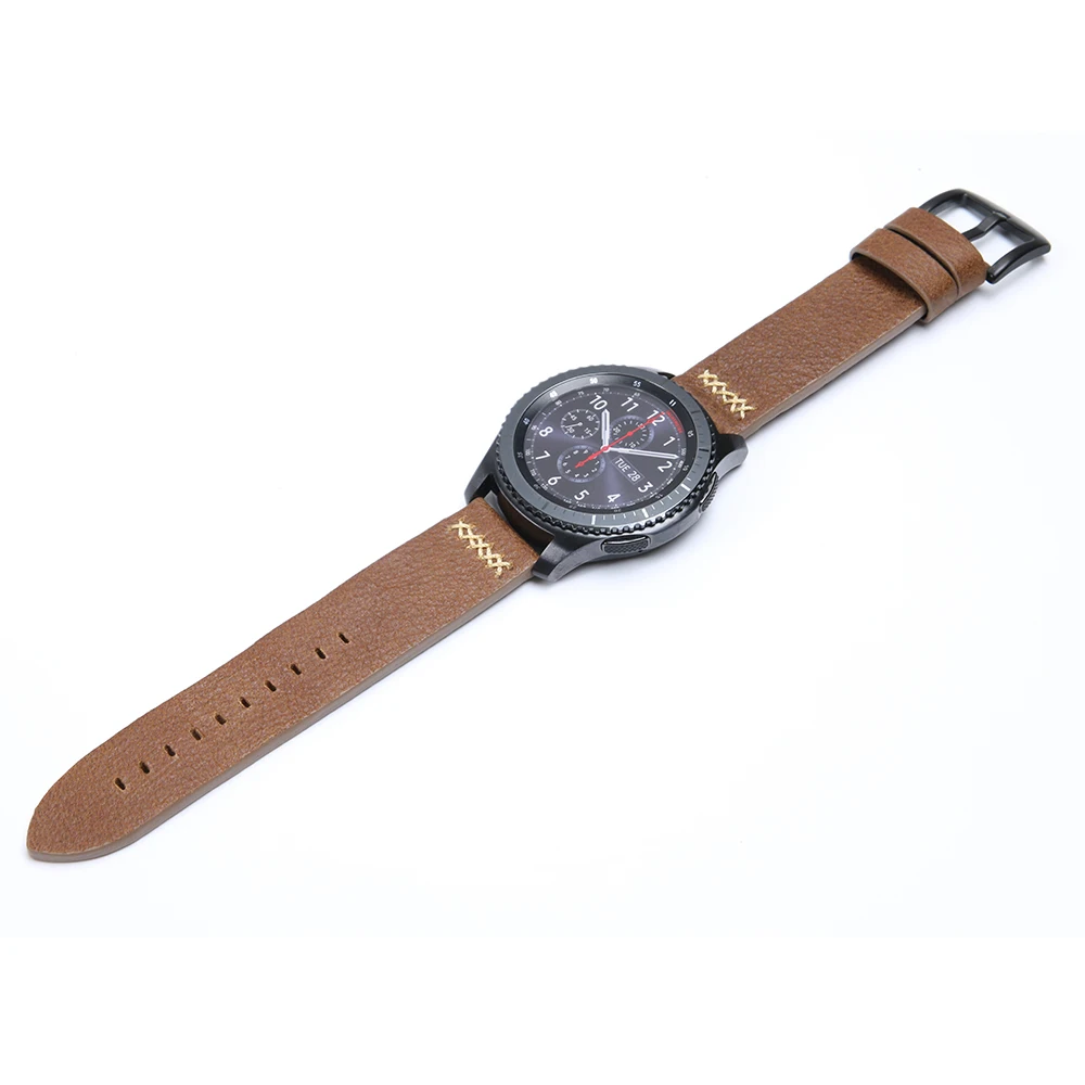 Лучший ремешок для Samsung Gear S3 frontier/классический часов ручной работы из натуральной