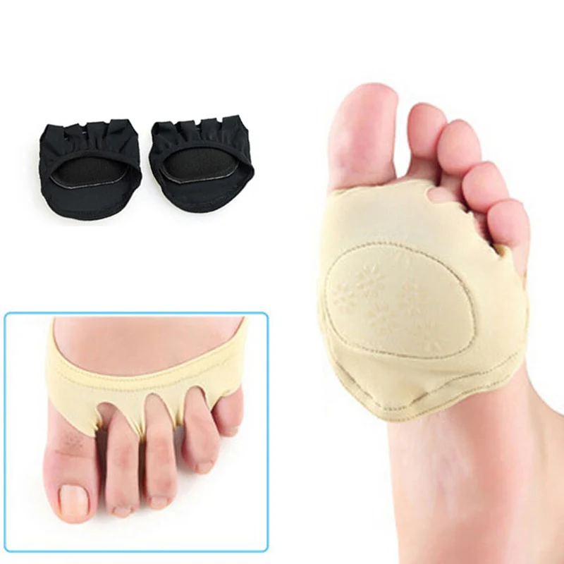 Хорошие он 1 пара невидимые половинные стельки из хлопчатобумажной ткани анти