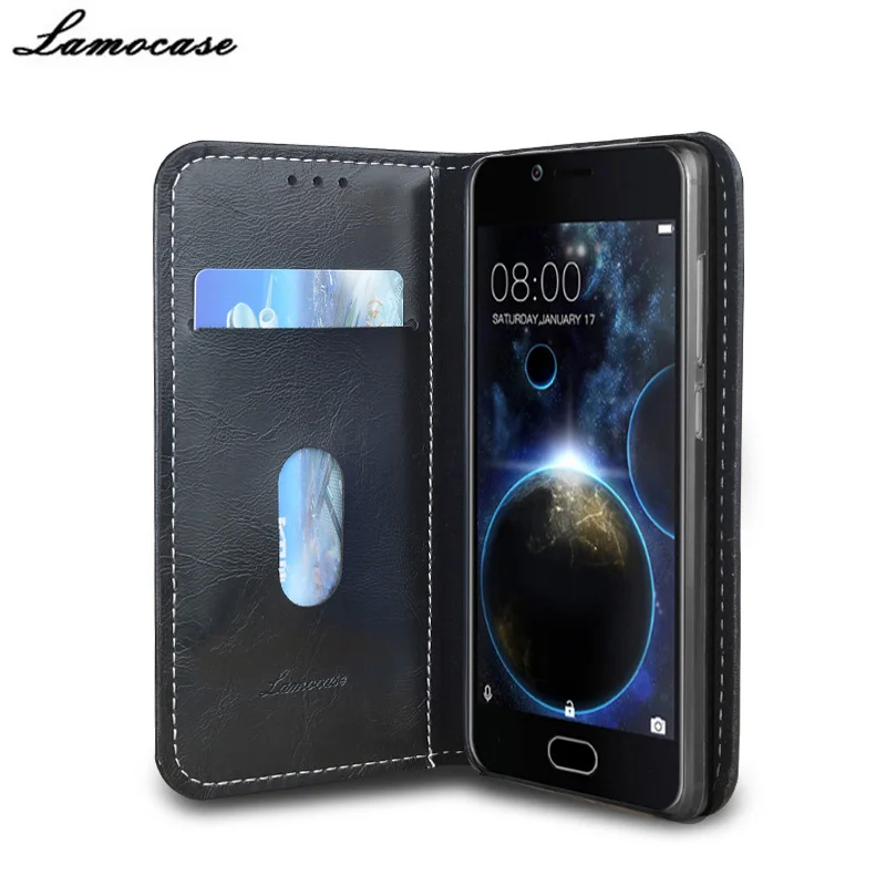 Lamocase Кожаный Чехол Для Doogee стрелять 2 кошелек откидная крышка для 5.0 &quotдержателя