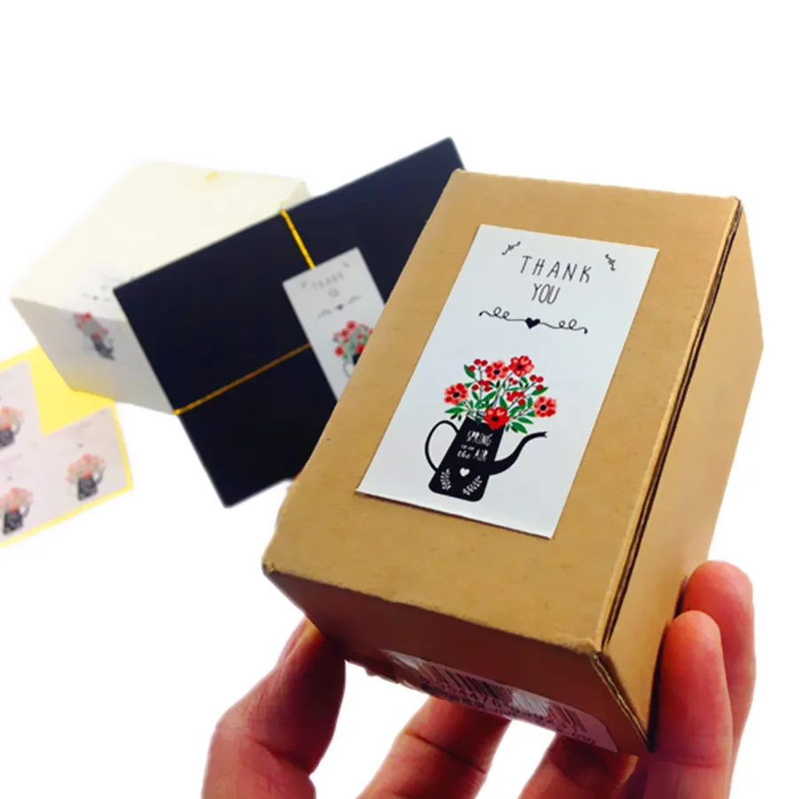 60 шт./лот винтажный красивый цветочный узор ваза белая печать наклейка сделай сам