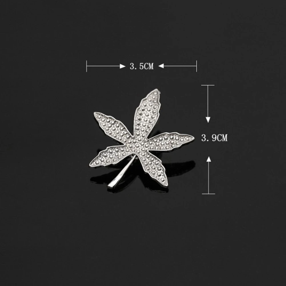 maple leaf Самолет листья натуральная улыбка брошь с малой Заколкой унисекс кленовый лист нагрудные булавки костюм, воротник рубашки ювелирные изделия аксессуары - Окраска металла: maple leaf