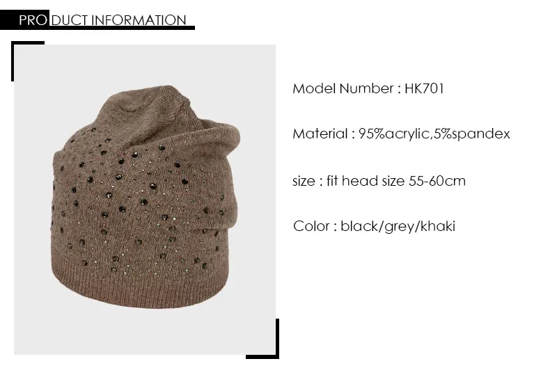 Pudi hk701 осенне-зимние Повседневные вязаные шапки для мужчин и женщин, шапочки, теплые шапки и кепки, вязаная шапка s, шапка Skullies
