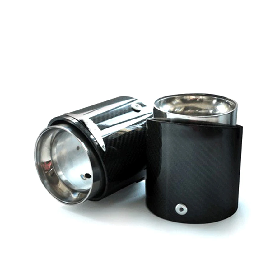 1 шт. новый стальной конец трубы из углеродного волокна для автомобиля глушитель