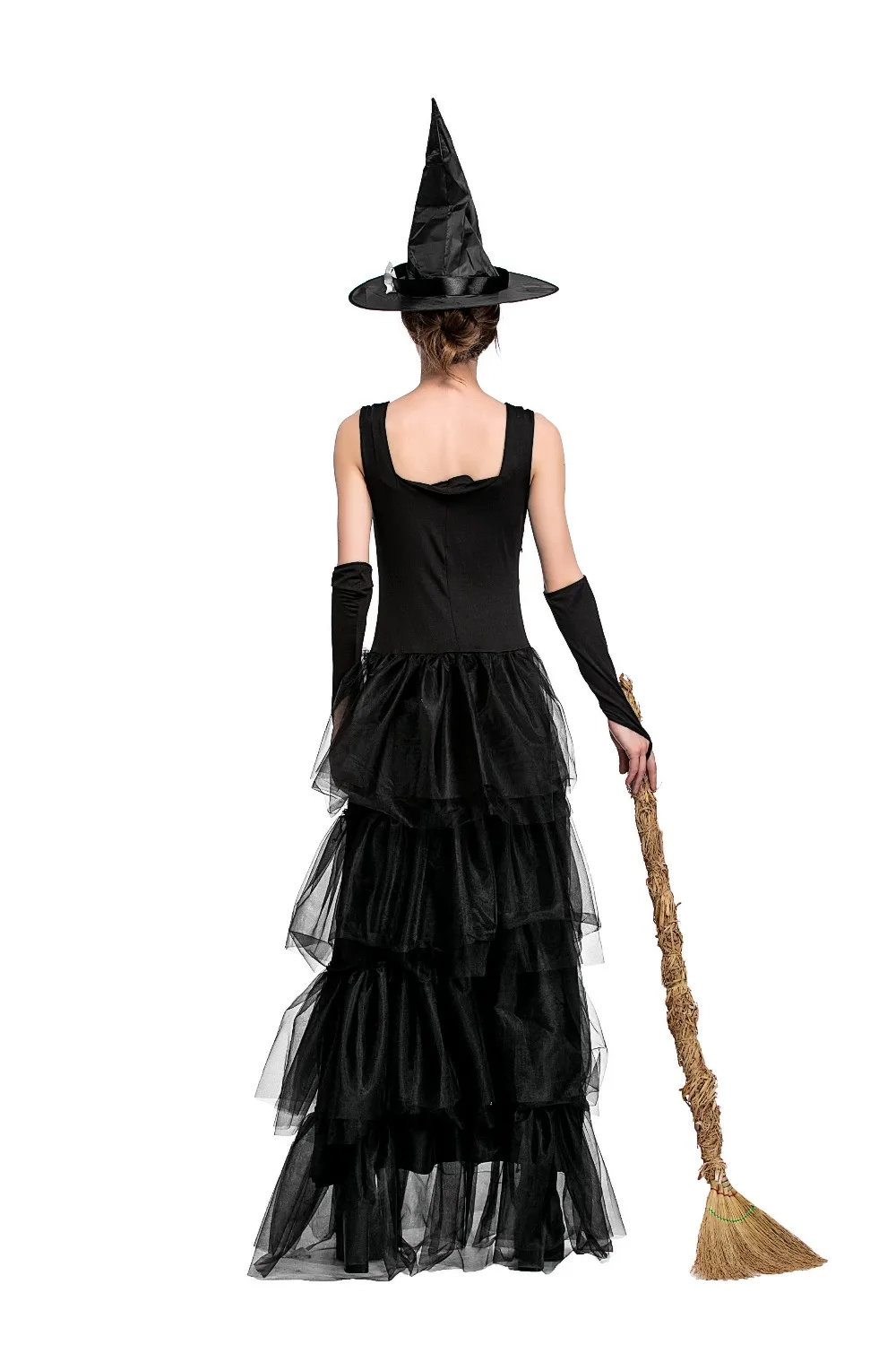 2017 топ. Горячие взрослые сексуальные костюмы ведьм мадам черный длинный ведьмы