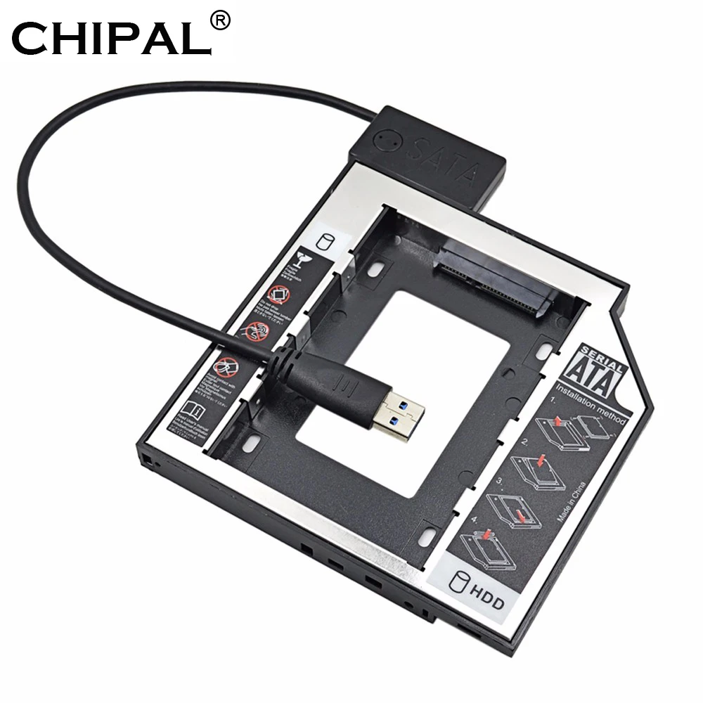 CHIPAL SATA к USB адаптеру 3 0 13Pin кабель с светодиодный индикатором для ноутбука ODD Optical Bay