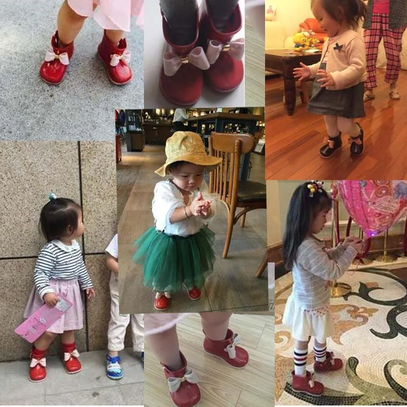 Mini Melissa/3 цвета; сезон осень-зима; непромокаемые сапоги для девочек; водонепроницаемая обувь; Новинка года; резиновые сапоги для малышей; Melissa Jelly; водонепроницаемые; 11,8-18,8 см