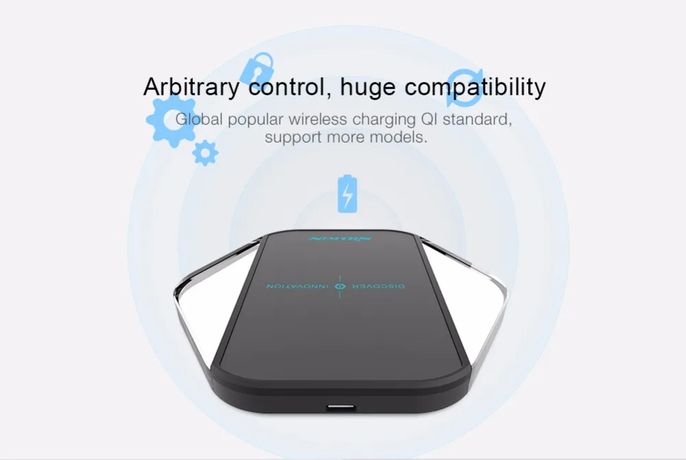 Беспроводное зарядное устройство NILLKIN Qi Smart Quick Charge быстрая зарядка 40% для Samsung galaxy