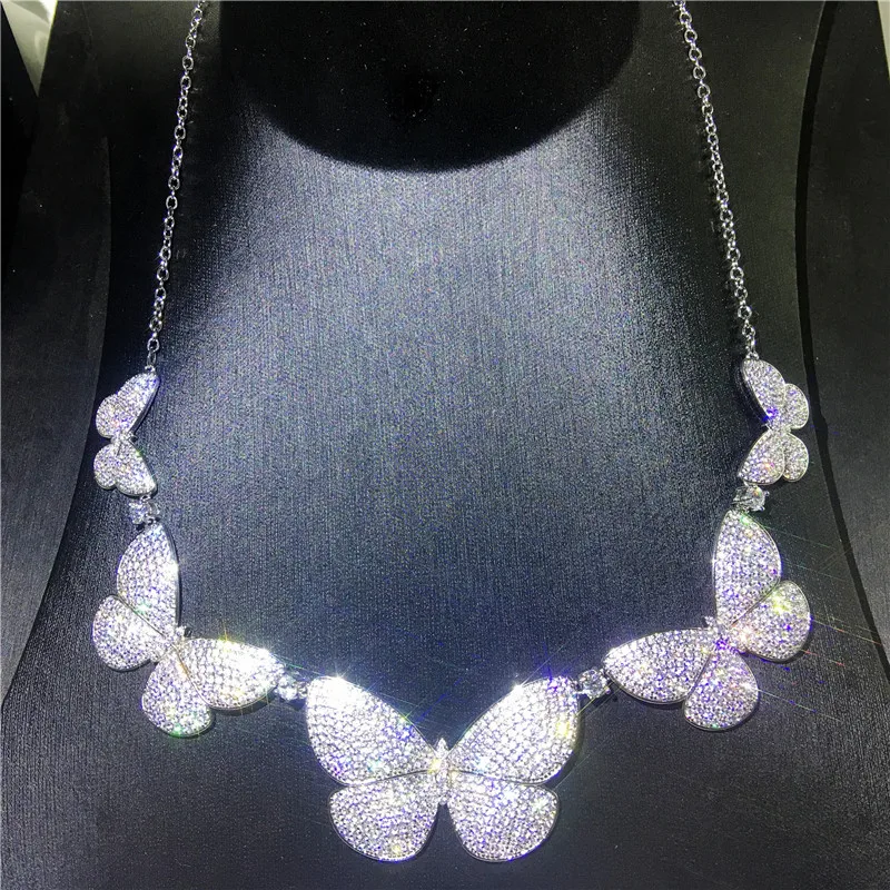 Style 6 Choucong, 11 видов стилей, роскошное теннисное ожерелье, AAAAA, Cz, белое золото, заполненные вечерние ожерелья для женщин, свадебные аксессуары, ювелирные изделия - Окраска металла: Style 6