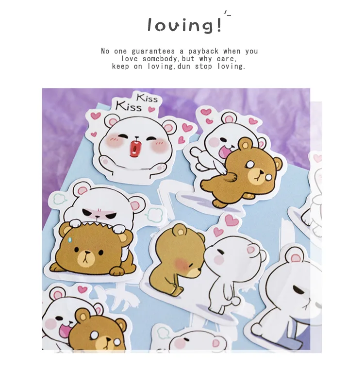 45 шт./кор. мультфильм Rilakkuma Стикеры Kawaii наклейки "медведь" Скрапбукинг для дневник, фотоальбом украшения пуля журнал Стикеры s