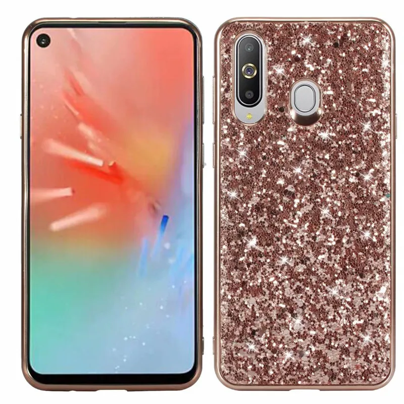 Силиконовый Блестящий Мягкий чехол из ТПУ с блестками для Samsung Galaxy A8S/A9 Pro 2019
