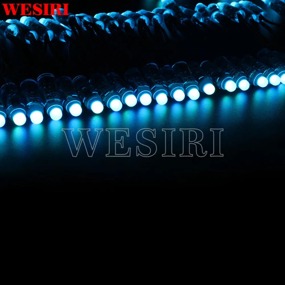 50 шт./Лот 12 мм WS2811 2811 IC RGB СВЕТОДИОДНЫЕ пиксельные модульные гирлянды IP68 5 В для