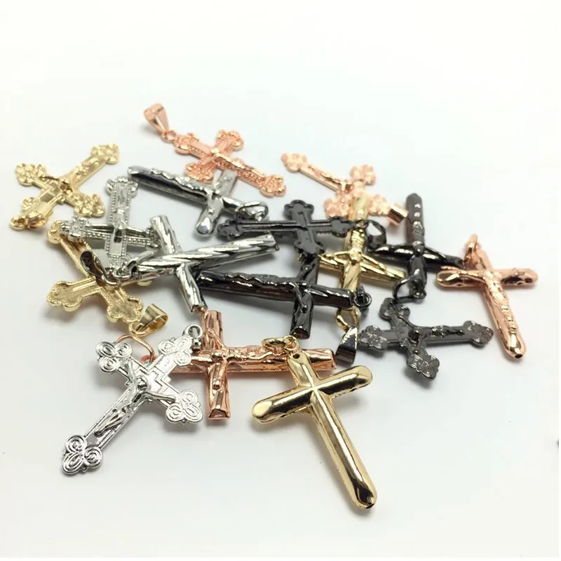 Fashion Trendy Stainless Steel Simple Little Cross Pendant Necklace For men or women jewelry 2019 4 colors Best Gift | Украшения и