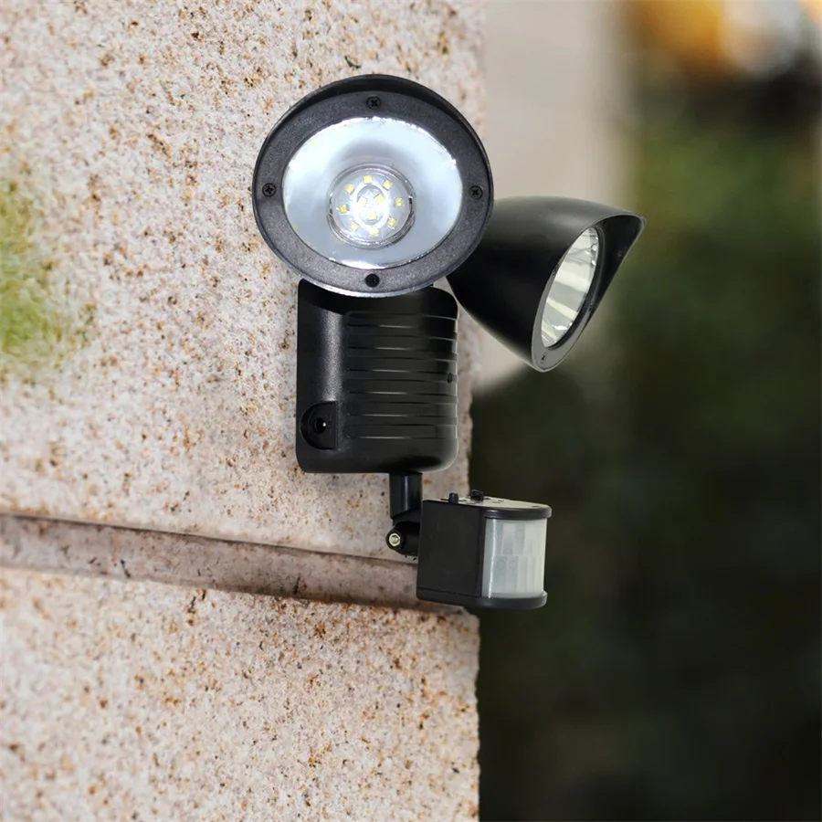 Открытый водонепроницаемый 22 LED Солнечный Свет PIR датчик движения двойная