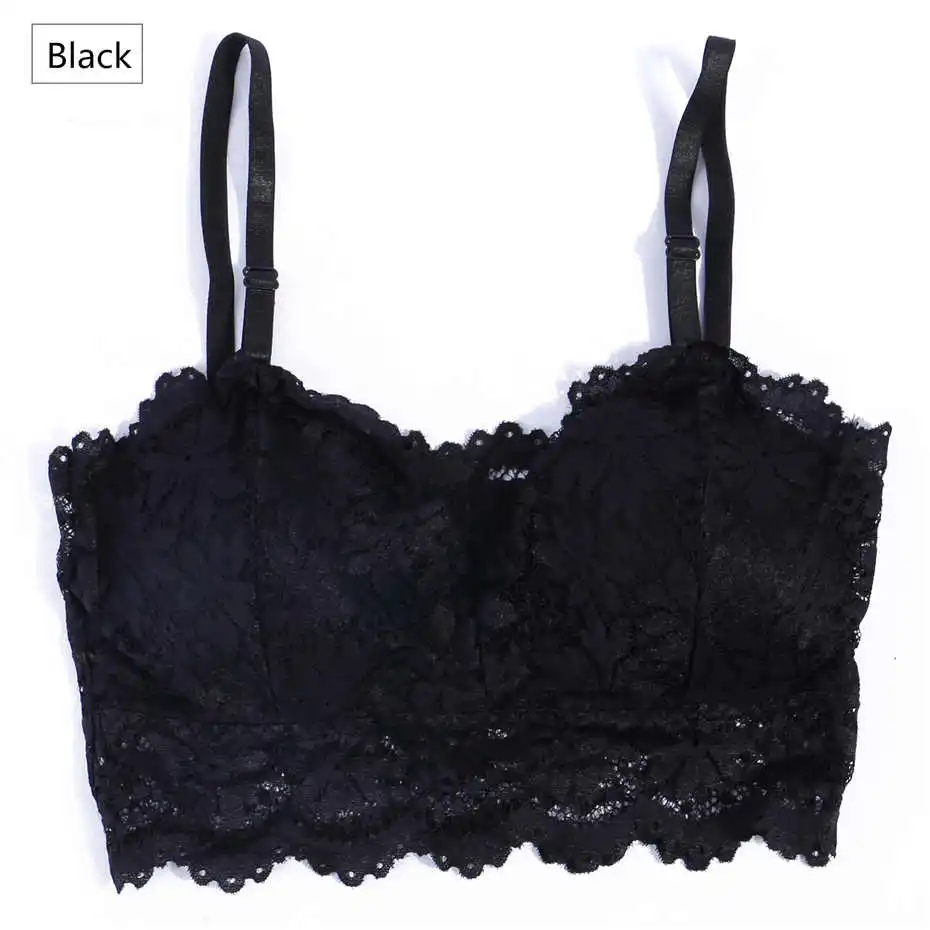 Новинка Женская кружевная рубашка на бретельках топ нижнее белье Bralett Camisole со