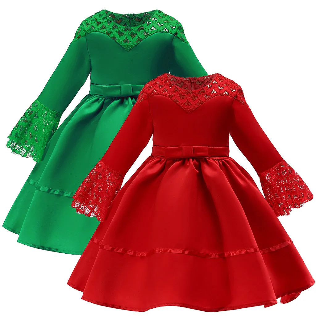 2019 новое летнее платье Детское кружевное для маленьких девочек Рамадан