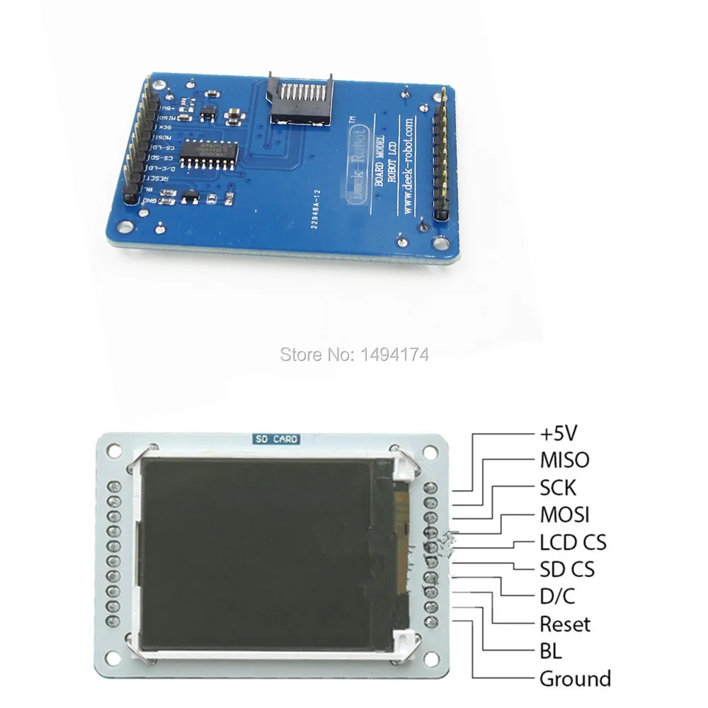 WQScosea Q8S-367 1.8&quot 1.8 inch 128x160 TFT LCD Screen Shield Module Display SPI serial For Arduino Esplora Uno Leonardo AVR |