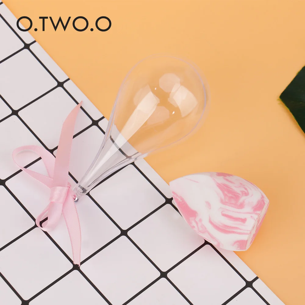 O. TWO. O спонж для макияжа, косметический спонж в форме капли, для растушевки лица, пудра, спонж из микрофибры, пушистый, бархатный спонж