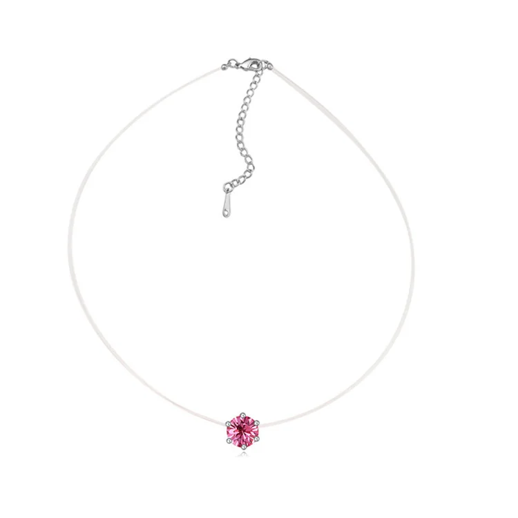 Baffin, оригинальные кристаллы от Swarovski, колье, ожерелье с бесконечной цепочкой, модное ювелирное изделие для женщин, вечерние аксессуары - Окраска металла: Rose