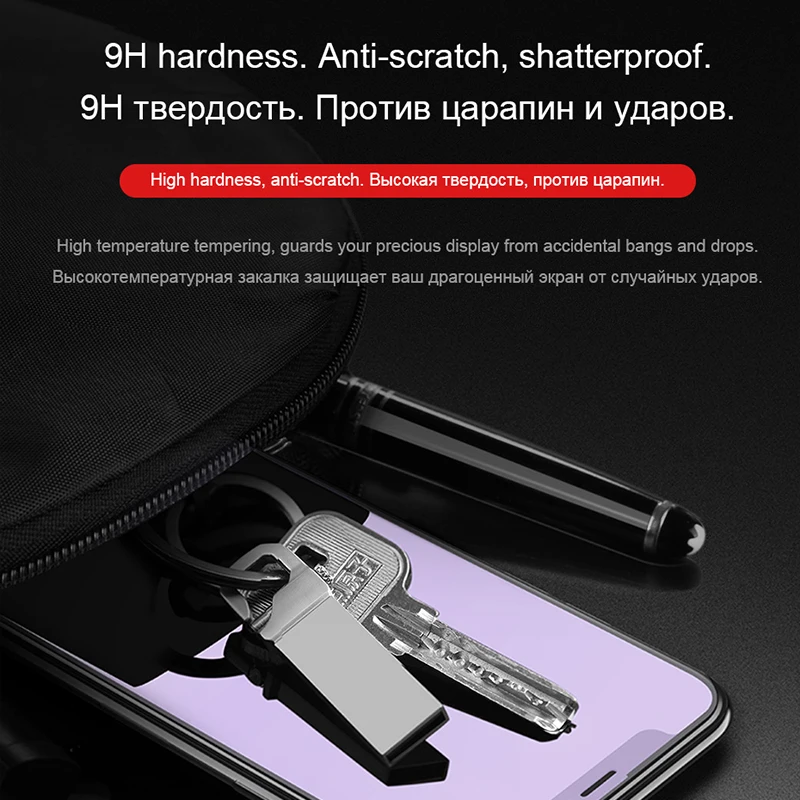 9D полное покрытие закаленное стекло для iPhone X XS 0 25 мм 3D Защита экрана 11 Pro Защитная