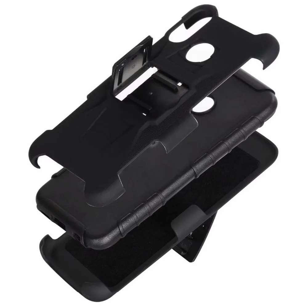 Ударопрочный Прочный прочный Чехол подставка с зажимом для ремня huawei P20 lite/nova