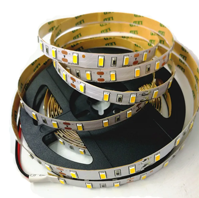 1 м 2 м 3 м 4 м 5 м DC 12V гибкие Светодиодные ленты светильник 5630 SMD ip20 не обладает водонепроницаемостью: 60/120/180/240/300 светодиодный s высокая яркость 10 мм светодиодный лента