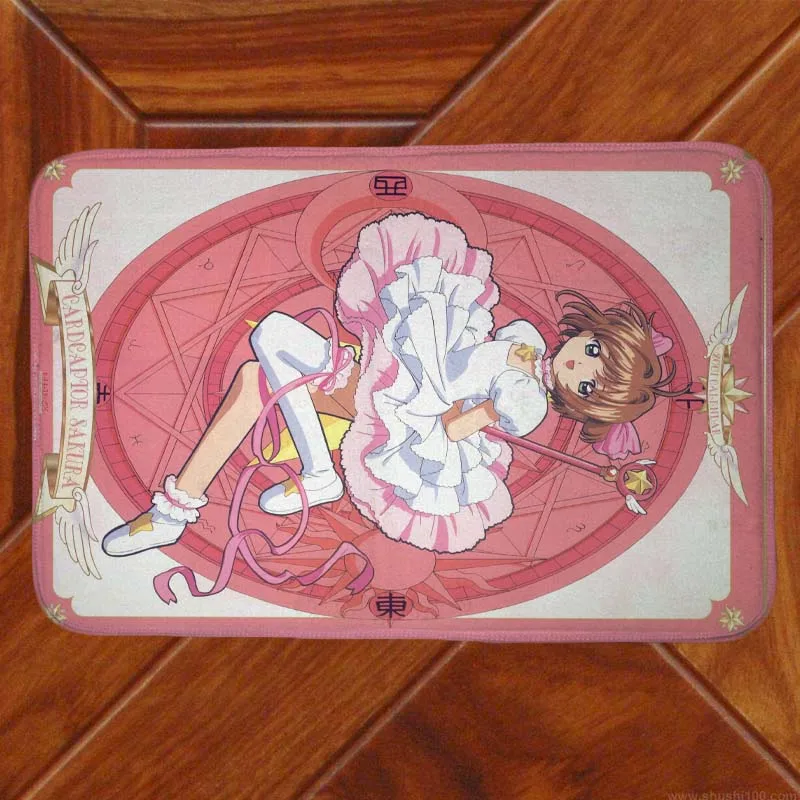 Напольный коврик Sakura с отделением для карт декоративный спальни Аниме Манга 001|mat