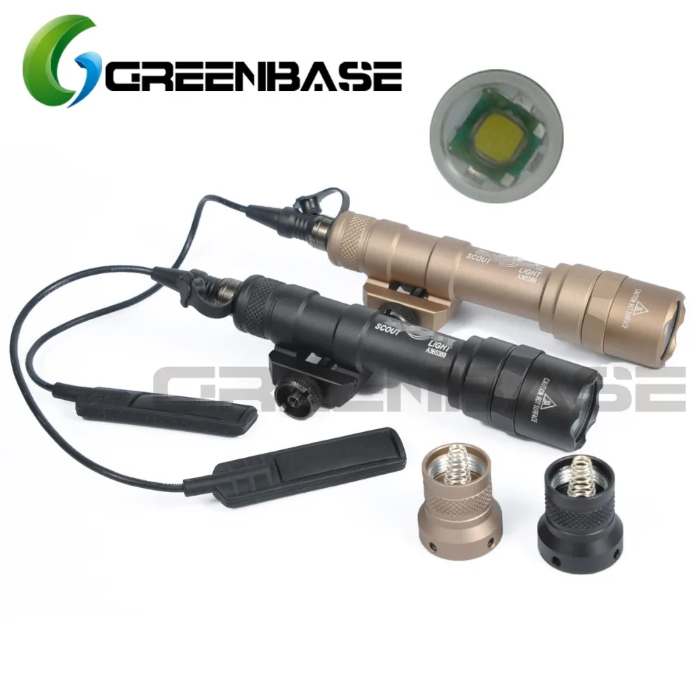 Greenbase SF M600B Тактические пистолет M600 вспышка светильник мини Скаут светодиодный