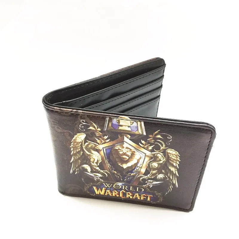 Новейшие бумажники «Warcraft» из кожи, тонкий маленький кошелек, WOW, Alliance orde, кошелек с флагом, крутой кошелек для игры в кино для мужчин