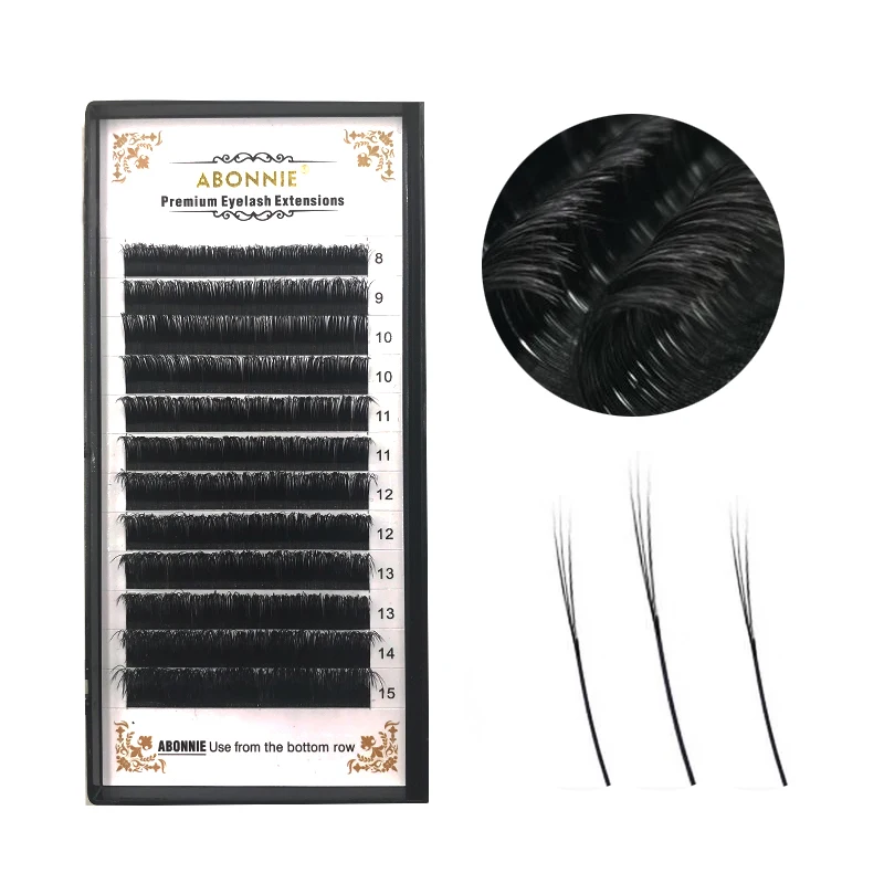 Three Slips End Faux mink lashes high quality synthetic eyelash extension individual natural | Красота и здоровье