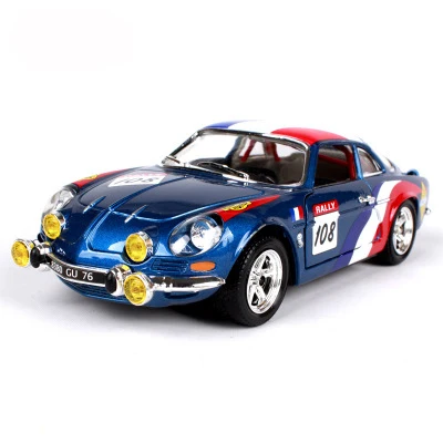 1:24 Renault A110 1600S винтажная литая под давлением модель автомобиля Simulatio коллективный выпуск коллекция металлических материалов Рождественский подарок - Цвет: 22022