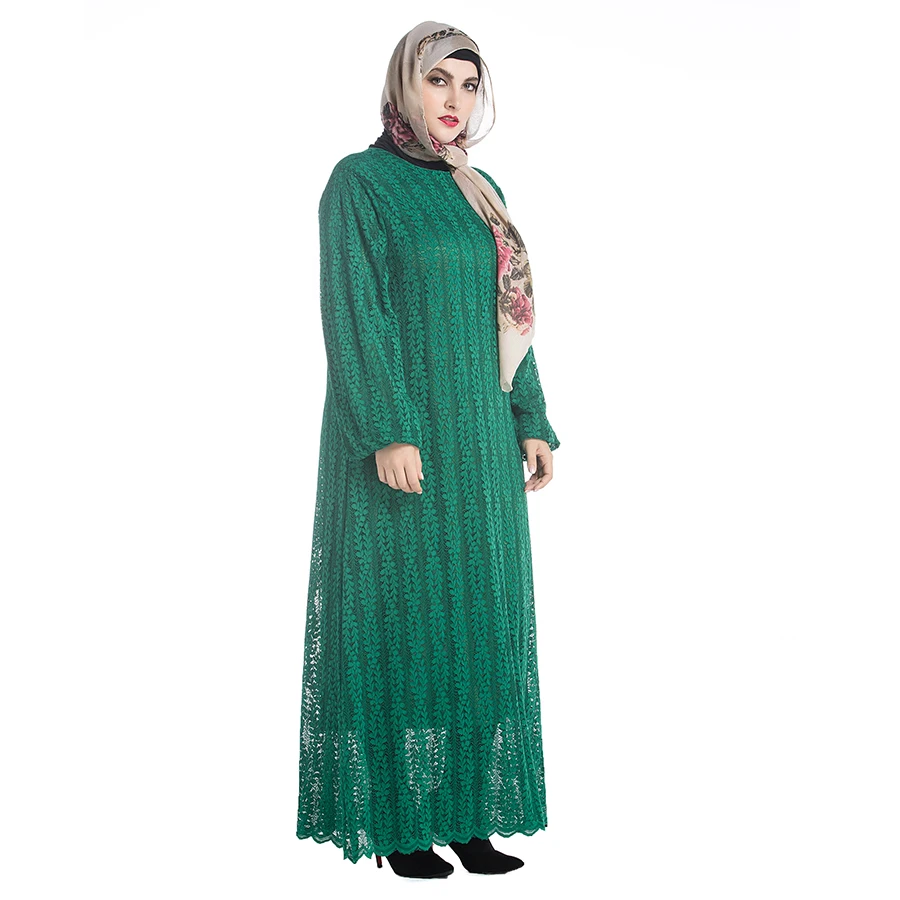Дубай Abaya мусульманское платье женское кафтан Брендовое мягкое кружевное платья