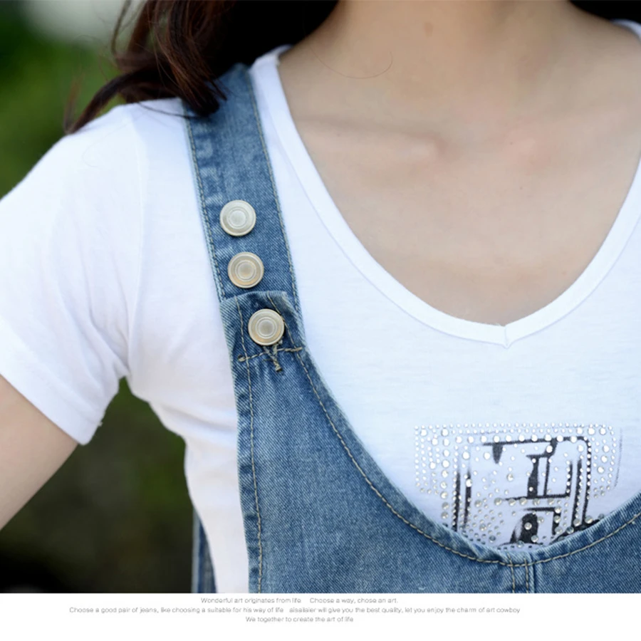 Женское джинсовое платье AIYANGA повседневное Хлопковое на бретельках с множеством