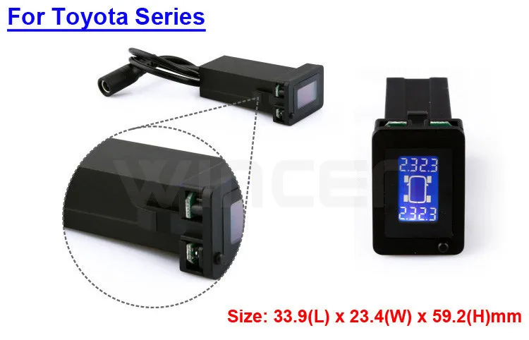 Беспроводная система контроля давления в шинах TPMS специальная для Honda Toyota Mazda Nissan