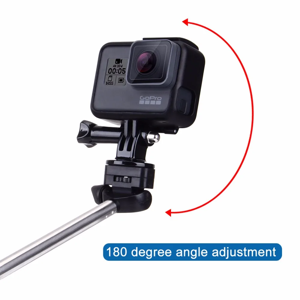 PULUZ For Go Pro Accessories Extendable Handheld Selfie Stick Monopod for GoPro HERO5 HERO4 Session HERO 5 4 3+3 2 1SJCAM SJ4000 |
