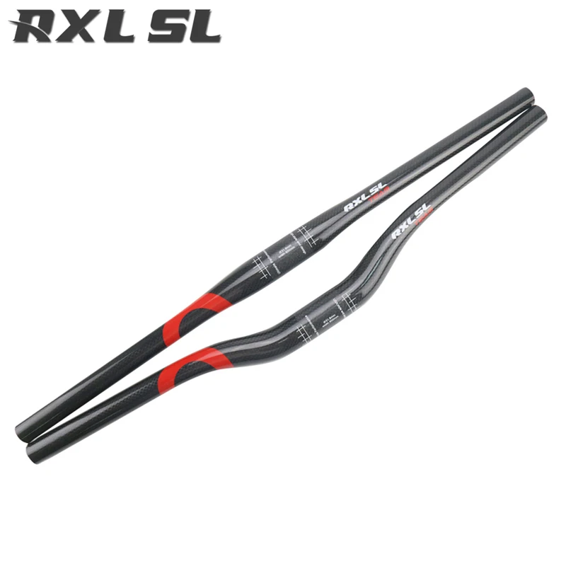 RXL SL руль для горного велосипеда плоский/стояк Mtb из углеродного волокна 3 K