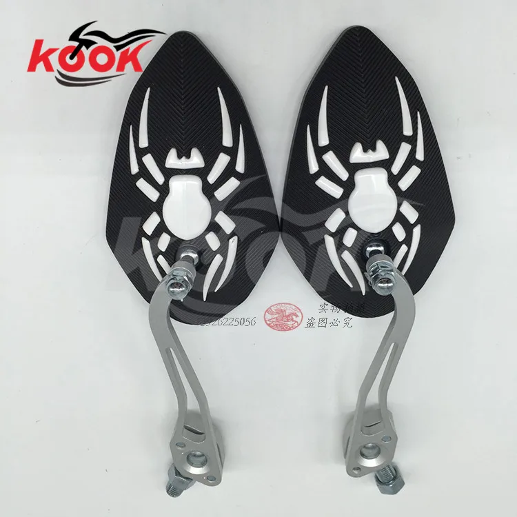universal motorcycle Accessories motocross rearview mirrors Spider Decoration moto side mirror for yamaha honda suzuki kawasaki |