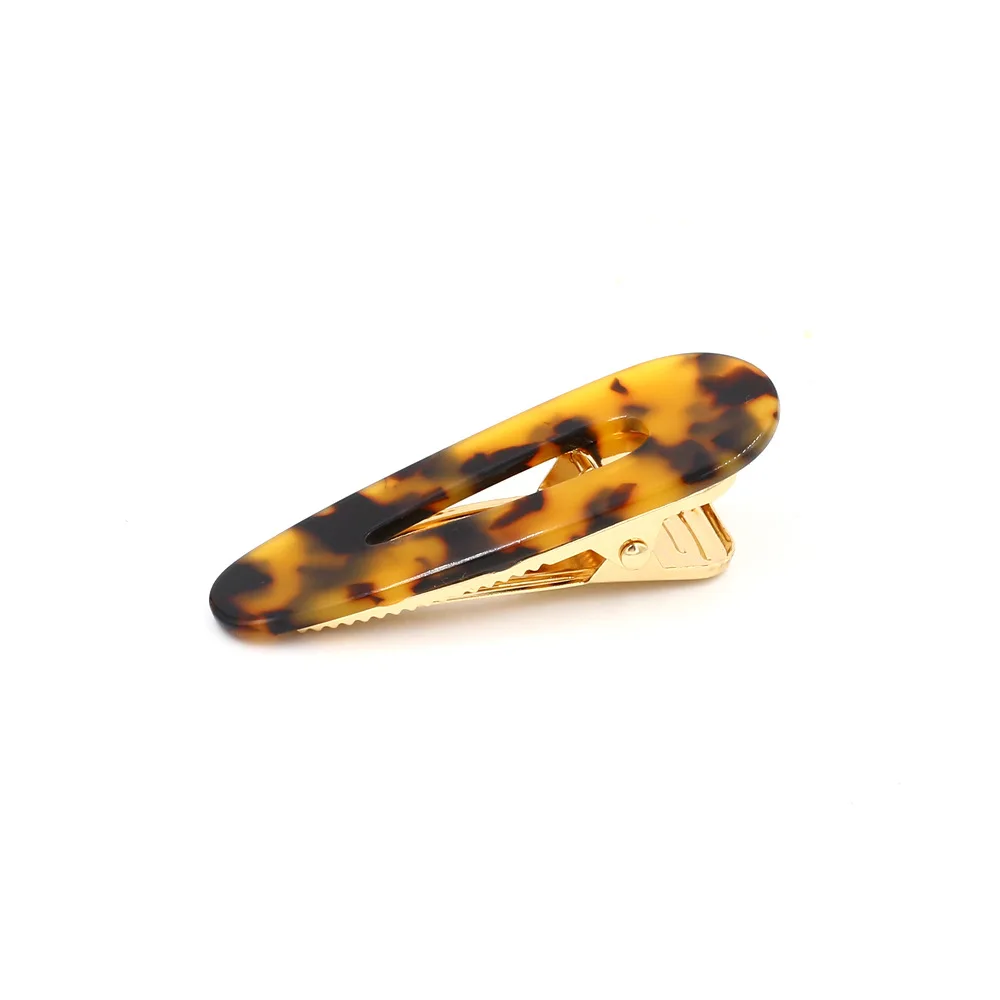 LEADERBEADS, корейский дизайн, имитация жемчуга, заколка для волос, женские золотые минималистичные шпильки, аксессуары для укладки волос - Окраска металла: Leopard Brown