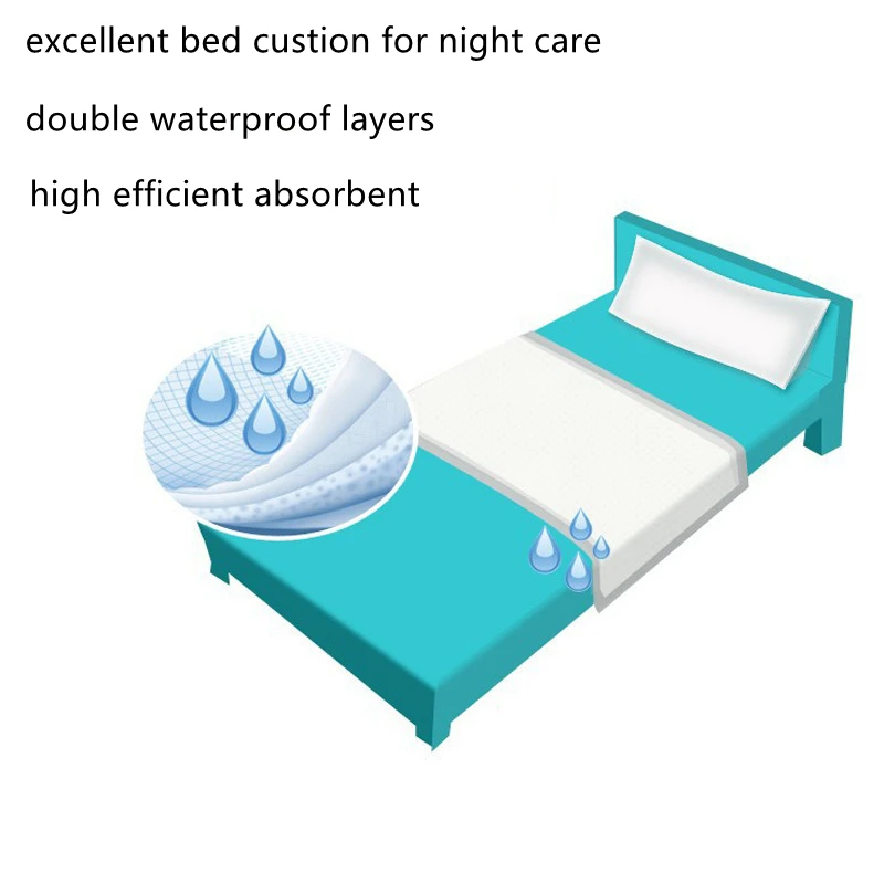 

Multi Purpose Nursing Pads Adult Disposable Changing Urine Pad Large Size L 60x90cm Dry and Not Stuffy, 15PCS Pack