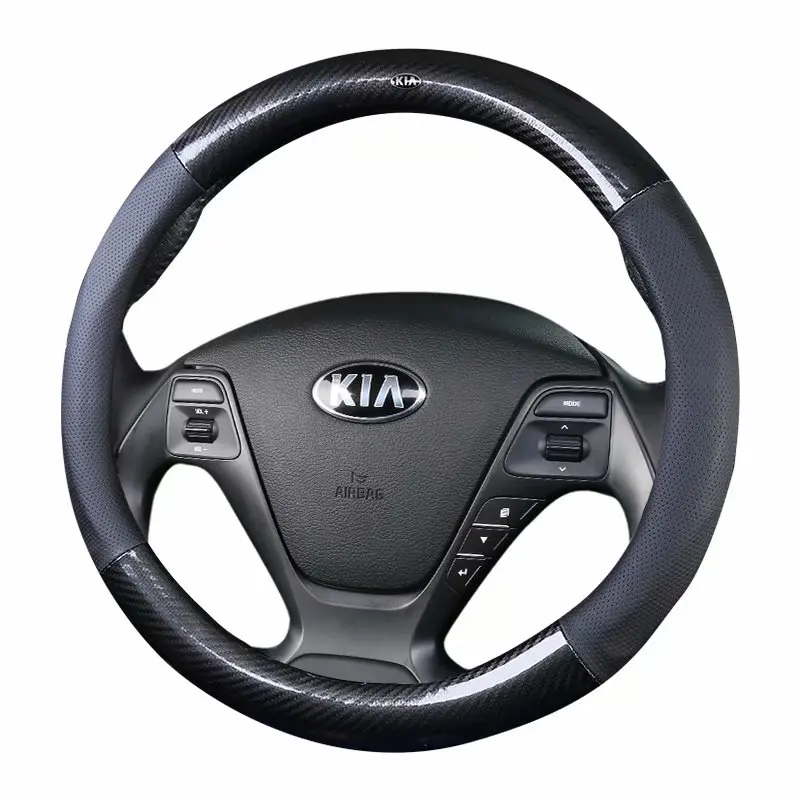 Чехол на Автомобильный руль 38 см 15 дюймов для Kia Soul Forte Cerato Cadenza/K7 cee ɽ Optima/Magentis/K5