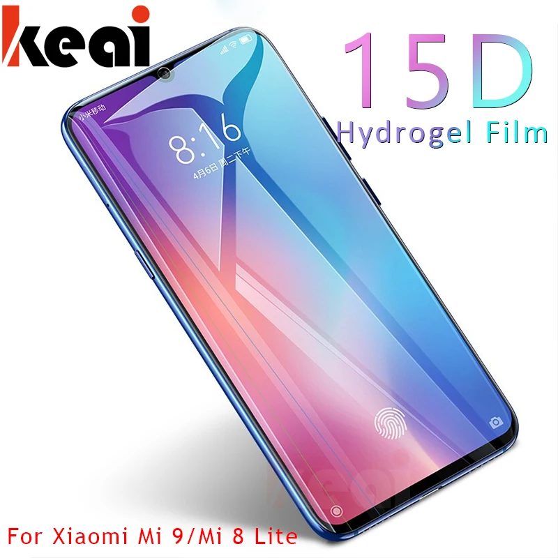15D полное покрытие Гидрогелевая пленка для Xiaomi Mi 9 8 SE A2 Lite A1 5X 6X Защита экрана Redmi Note