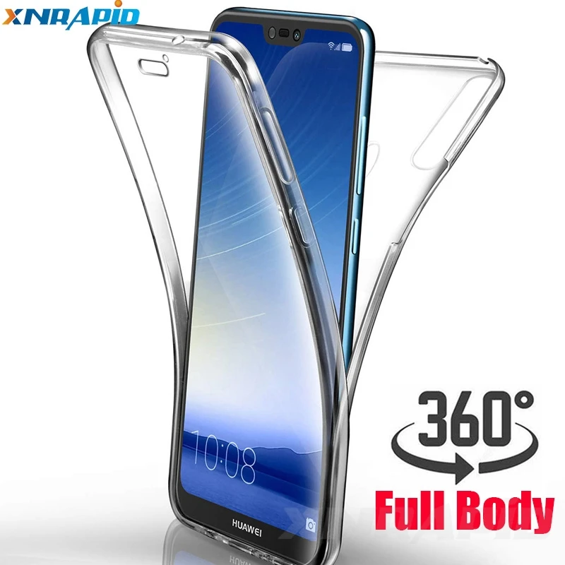 360 Degree Case For huawei P20 Lite Transparent Soft TPU on the Cover Huawei P30 Mate 20 Pro Phone |
