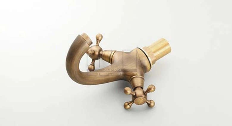 Античный латунный набор для ванной комнаты с дождевой лейкой смеситель душа