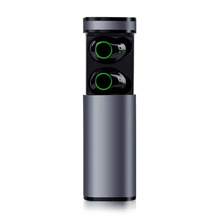 gray Ollivan X9 TWS Bluetooth наушники Bluetooth 5,0 настоящие Беспроводные наушники с зарядной коробкой HIFI басы сенсорные наушники - Цвет: gray